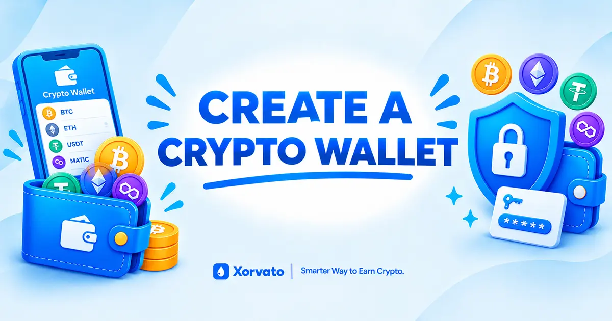 Xorvato How to create a crypto wallet banner