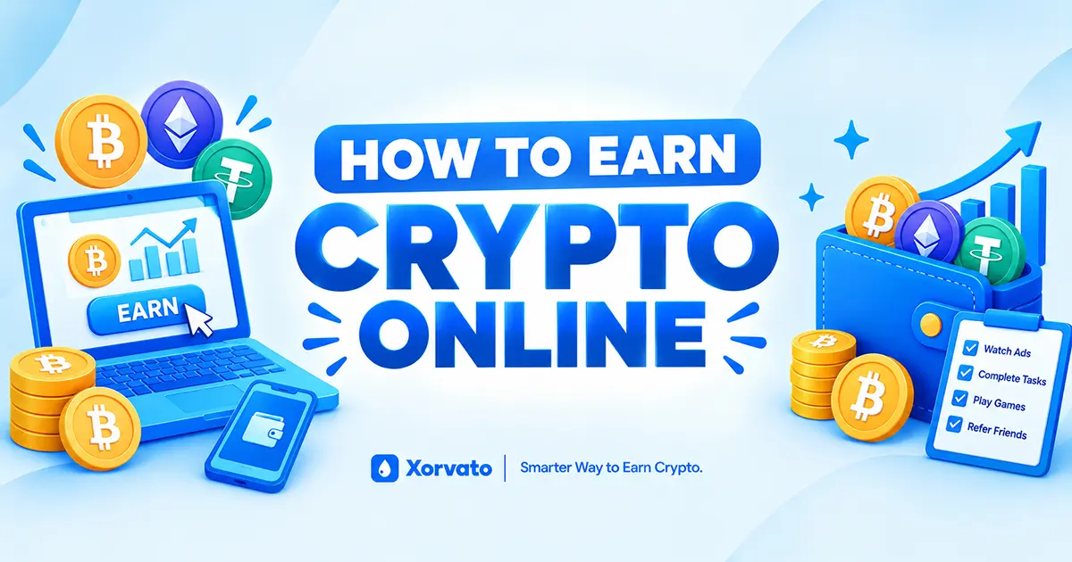 Xorvato How to earn crypto online banner
