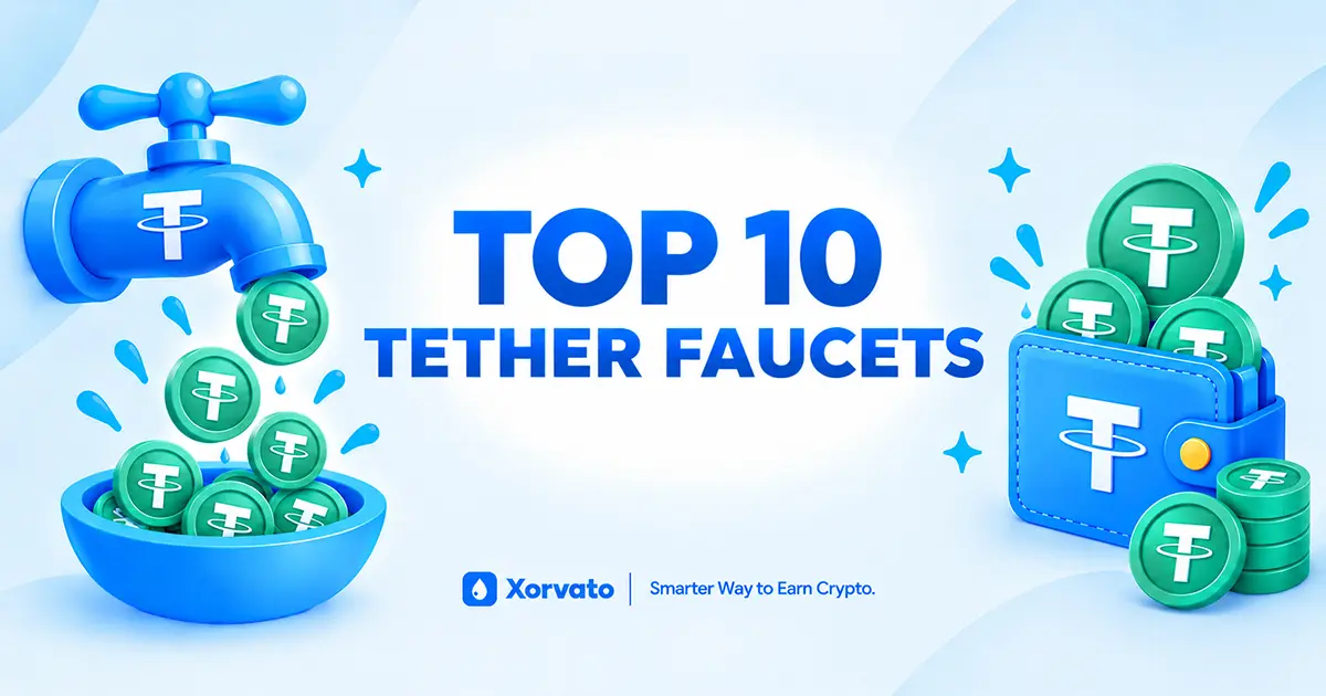 Xorvato Top 10 Tether Faucets banner