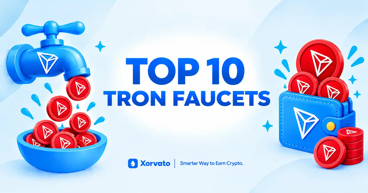Xorvato Top 10 Tron Faucets banner